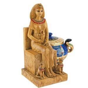  Queen Cleopatra on the Throne of Egypt Statue