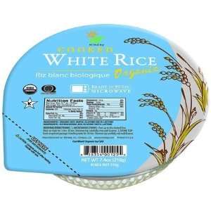 gogo rice White Rice Bowl, Organic, Microwaveable, 7.4 oz Bowls, 12 pk 