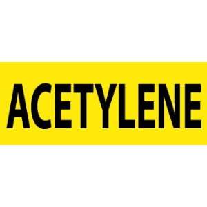 Acetylene, 2X5, Adhesive Vinyl, Laminated  Industrial 