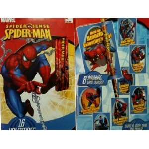  Marvel Spider Sence Spider Man Valentines with Pencils (16 