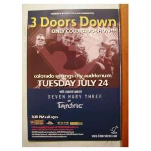  Three Doors Down 3 Handbill poster 
