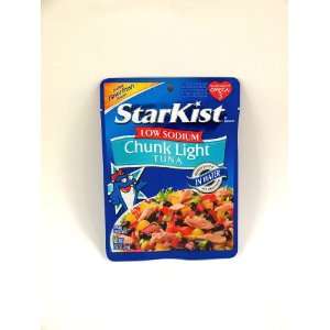 StarKist LOW SODIUM Chunk Light Tuna in Water Pouch 2.6 oz (Pack of 6 
