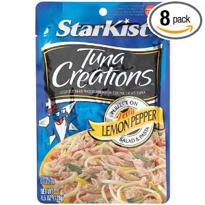 Starkist Tuna Creations, Zesty Lemon Pepper, 4.5 Ounce Pouch (Pack of 