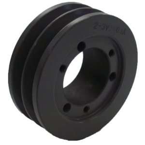  3.65 OD Double Groove Pulley / Sheave for 3V Style V Belt 