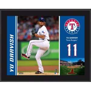  Yu Darvish Sublimated 10x13 Plaque  Details Texas Rangers 