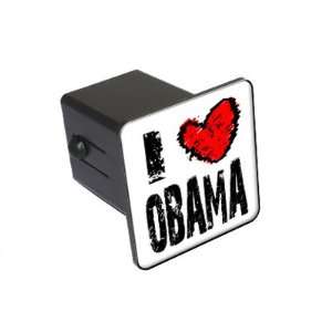  I Heart Obama   2 Tow Trailer Hitch Cover Plug Insert 