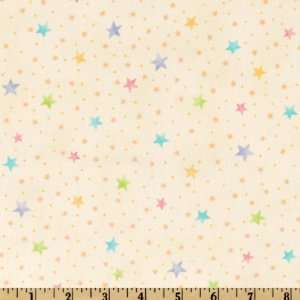  44 Wide Hey Diddle Diddle Stars Cream/Multi Fabric By 