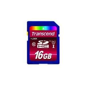 Transcend 16 GB Secure Digital High Capacity (SDHC)   1 Card/1 Pack 
