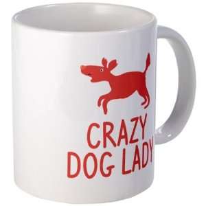 Crazy Dog Lady Funny Mug by  