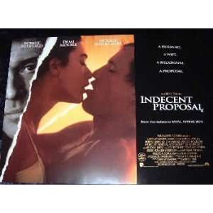  Indecent Proposal   Original Movie Poster   12 X 16 