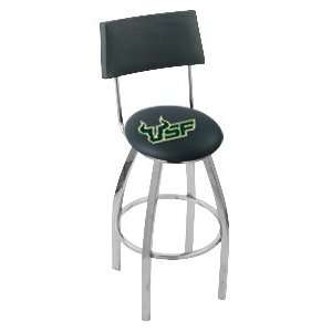  University of South Florida Steel Logo Stool with Back and 
