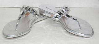 Arturo Chiang RAFFI Silver Thong Sandal Woman Sz 8.5  