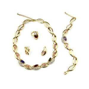   Wholeset Metal Necklace/Bracelet/Earrings/Ring 3415, SP3415 Jewelry