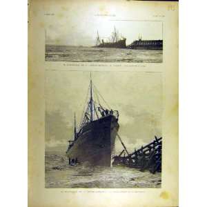  1895 Ship Wreck Annie Ainslie Calais French Print