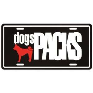New  Akita Dogs Packs  License Plate Dog 