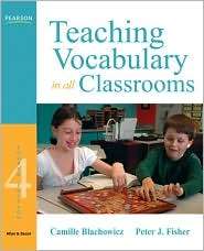 Teaching Vocabulary in All Classrooms, (0135001897), Camille 