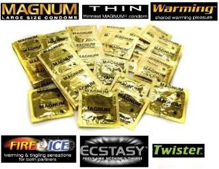 13 Trojan Magnum Ecstasy, Fire & Ice, Large, THIN, and Warming Variety 