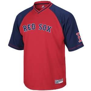 MLB Boston Red Sox Youth Full Force V Neck Shirt (Large)  