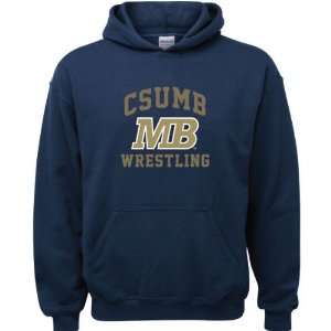   Otters Navy Youth Wrestling Arch Hooded Sweatshirt