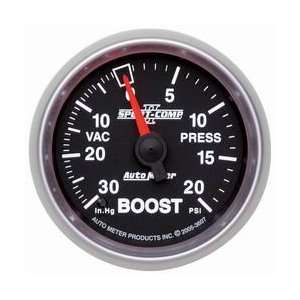  Auto Meter 3607 Sport Comp II 2 1/16 30 in. Hg/20 PSI 
