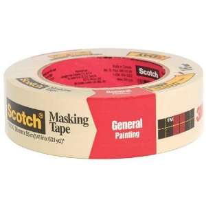  24 Pack 3M 2050 36A 1 1/2 x 60 yd Scotch Masking Tape for 