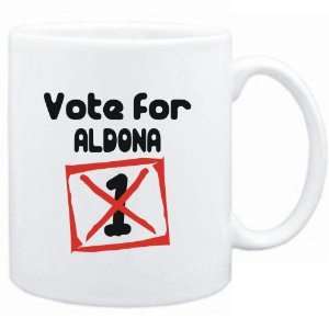  Mug White  Vote for Aldona  Female Names Sports 