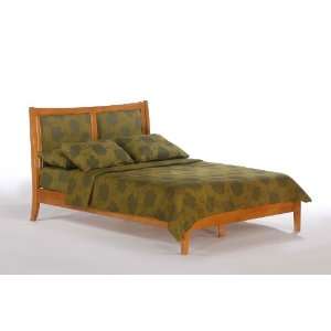   Bed (Medium Oak) (86.375H x 79.375W x 45.25D)