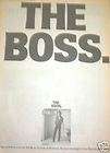 BRUCE SPRINGSTEEN POSTER / Advert VINTAGE 85 #3 boss  