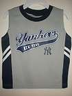 NEW MENDED New York Yankees TODDLERS 3T Gray and Navy Blue Sleeveless 