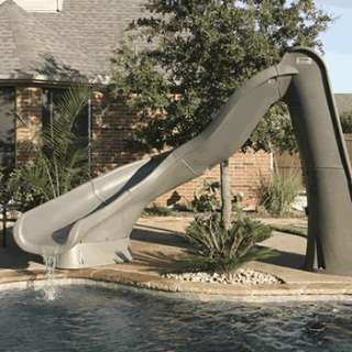 You are bidding on a brand new Turbo Twister Pool Slide Left Gray Grnt