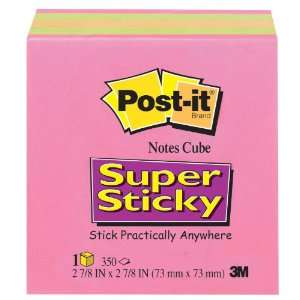  3M 3321 SSNCUBE Post it Super Sticky Notes Cube, 3 in x 3 