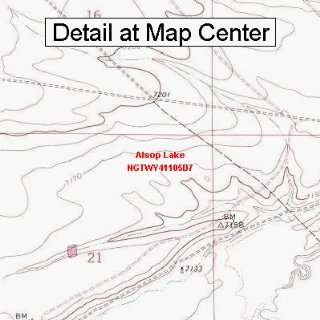  USGS Topographic Quadrangle Map   Alsop Lake, Wyoming 