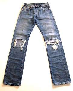 LEVIS LVC BIG E 1967 505   0217 red selvedge vintage jeans 30 X 32 