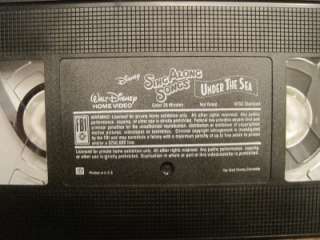 LOT 14 VHS Video DISNEY SING ALONG SONGS XMAS SEA GUEST FRIEND MICKEY 