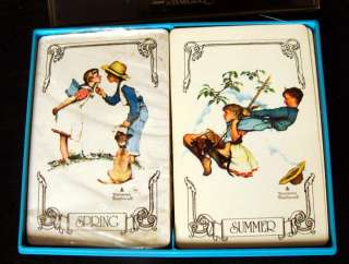 Vintage Norman Rockwell Playing Cards SPRING & SUMMER  