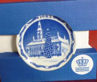 1985 Royal Copenhagen Townhall Plaquettes / Ornament  