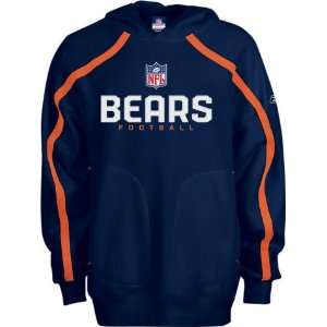  Mens Chicago Bears Navy Valiant Hooded Fleece Sports 