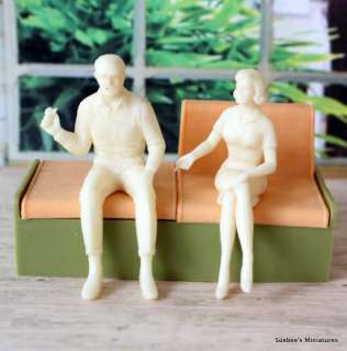 MARX Vintage IMAGINATION Dollhouse People 1967 FATHER AND MOTHER ~ 1 