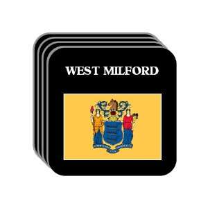 US State Flag   WEST MILFORD, New Jersey (NJ) Set of 4 Mini Mousepad 