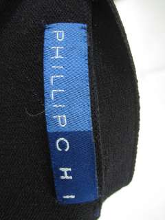 PHILLIP CHI Black Knit Long Sleeve Cardigan Sweater S  