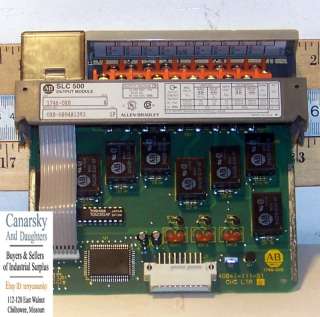 USED AB 1746 0X8 SLC 500 8 POINT OUTPUT MODULE RELAY  