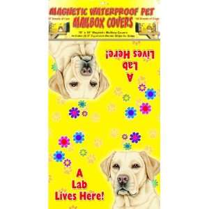  Yellow Lab 18 x 18 Fully Magnetic Dog Mailbox Cover 