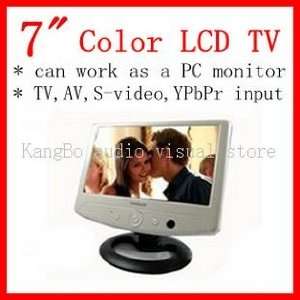  TV /New Portable TV/ LCD Monitor /Car Monitor/ white/Support TV 