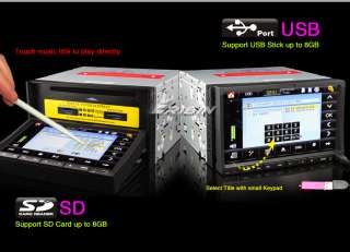 ES806G 7 Double Din HD 3D Car Radio Stereo GPS Nav iPod TV USB SD PiP 