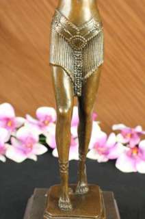 Signed Chiparus Persian Dancer Art Deco Bronze Statue Sculpture 