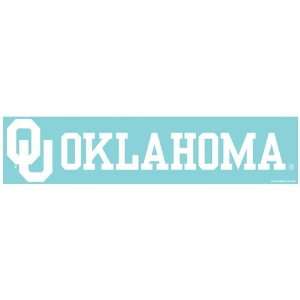    University Of Oklahoma die cut decal 4x17 