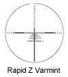 Zeiss Conquest 6.5 20x50 Silver Rapid Z Varmint Reticle 75 Target 