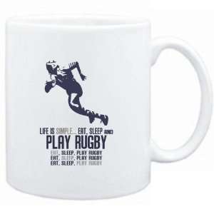   is simple eat, sleep and play Rugby  Sports