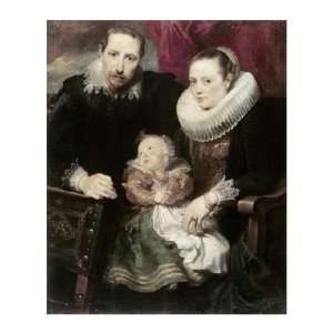  Sir Anthony Van Dyck   A Family Group Giclee