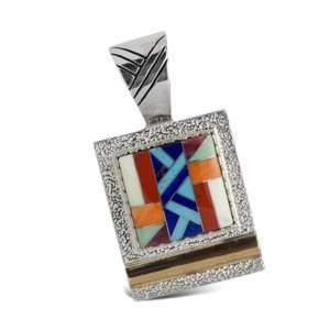  Sterling Silver Desert Palette Inlay Pendant Everything 